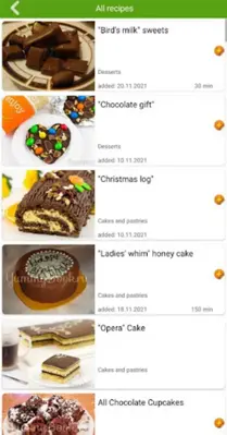 Chocolate recipes android App screenshot 3